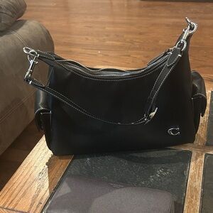 Coach Black Leather Shoulder Bag